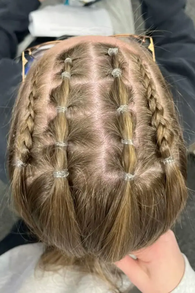 28 Elegant Softball Hairstyles 27 26. Tightly Wrapped Boxer Braids