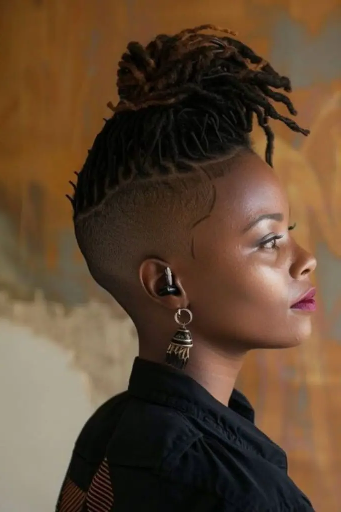 28 Best Dreads Short Hair Styles 28 26. Undercut Edge Explosion