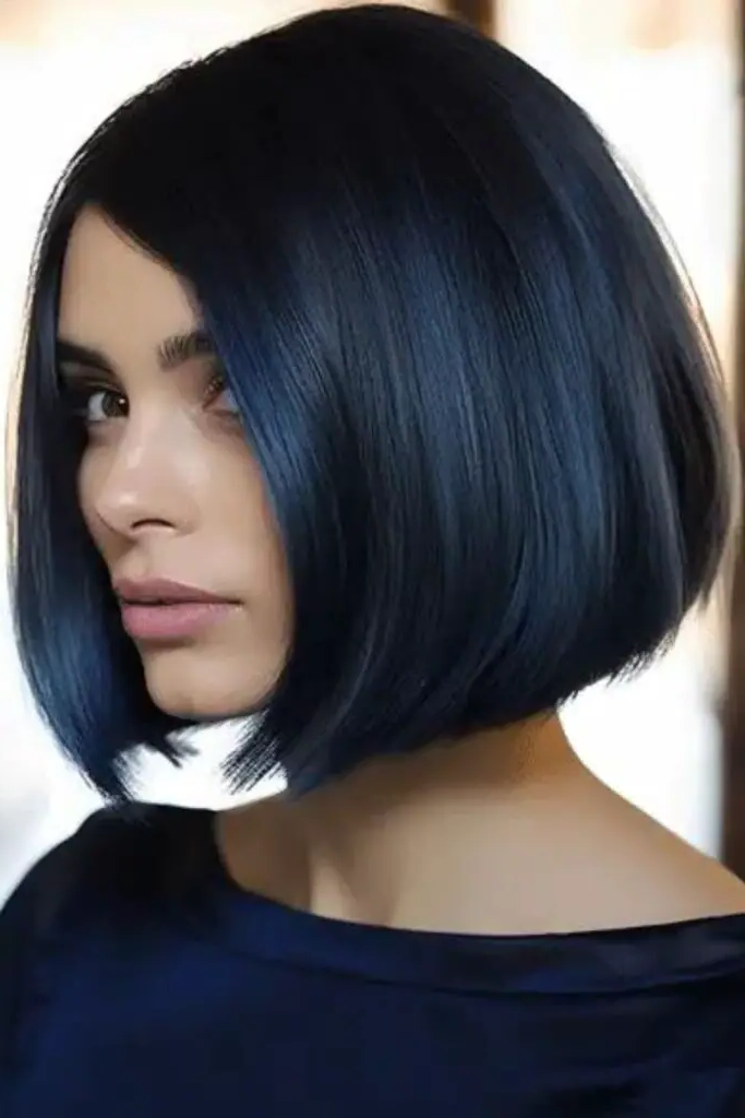 29 Awesome Angled Bob Hairstyles 28 26. Velvet Midnight Bob