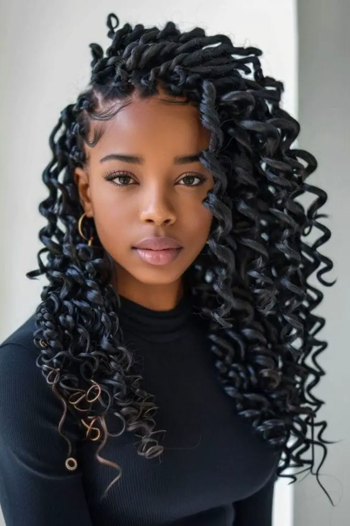 29 Brilliant Brazilian Wool Hairstyles 29 27. Bold Wool Curls with Flair