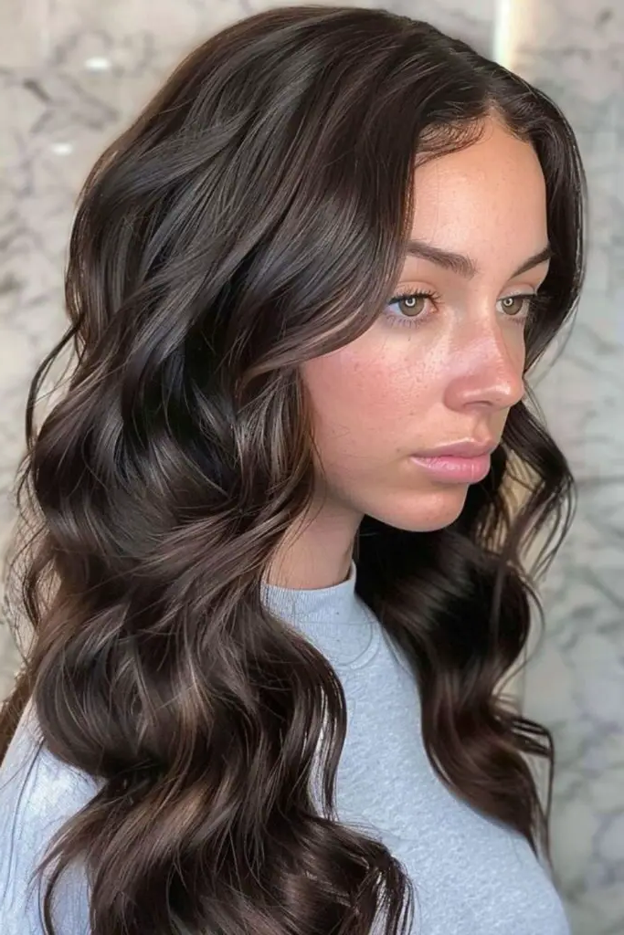 29 Best Rich Dark Chocolate Brown Hair Ideas 29 27. Deep Charcoal Chocolate