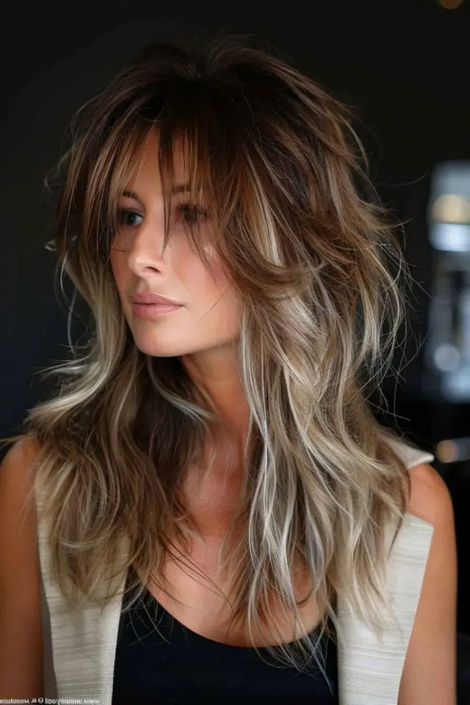 27. Edgy Shag with Highlights