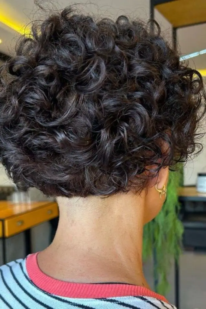 27 Gorgeous Short Hair Back View Styles 29 27. Fluffy Short Curls