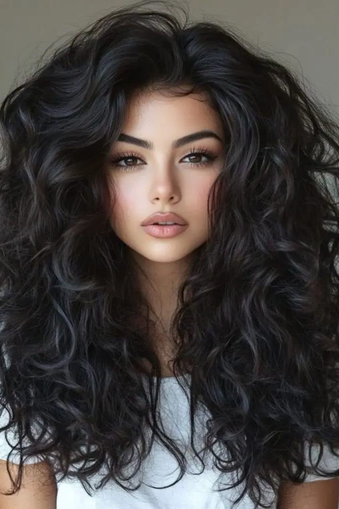 29 Cute Latina Hairstyles Long 29 27. Full voluminous curls