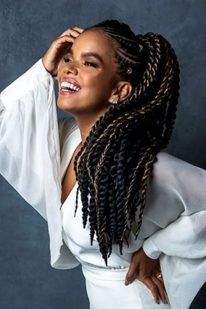 28 Stunning Bridal Locs Hairstyles 29 27. Goddess Loc Ponytail