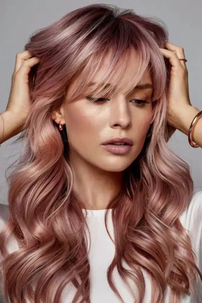 28 Best Spring Hair Color Trends 2025 29 27. Graphite Rose Smoke