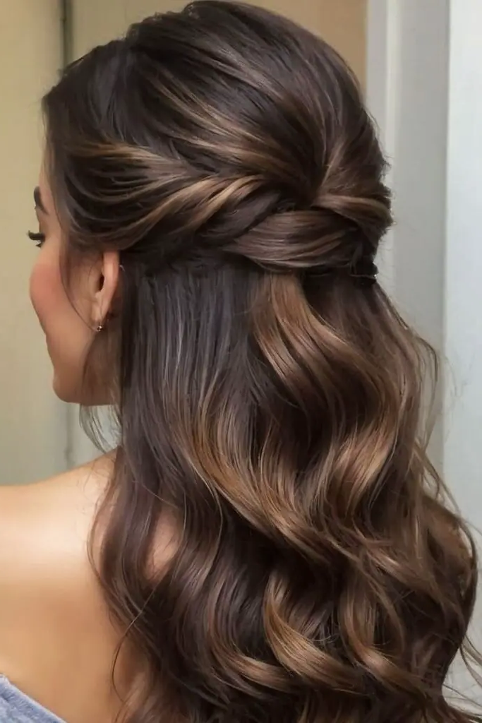 28 Best Volleyball Hairstyles Easy 28 27. Half-Moon Twisted Tieback