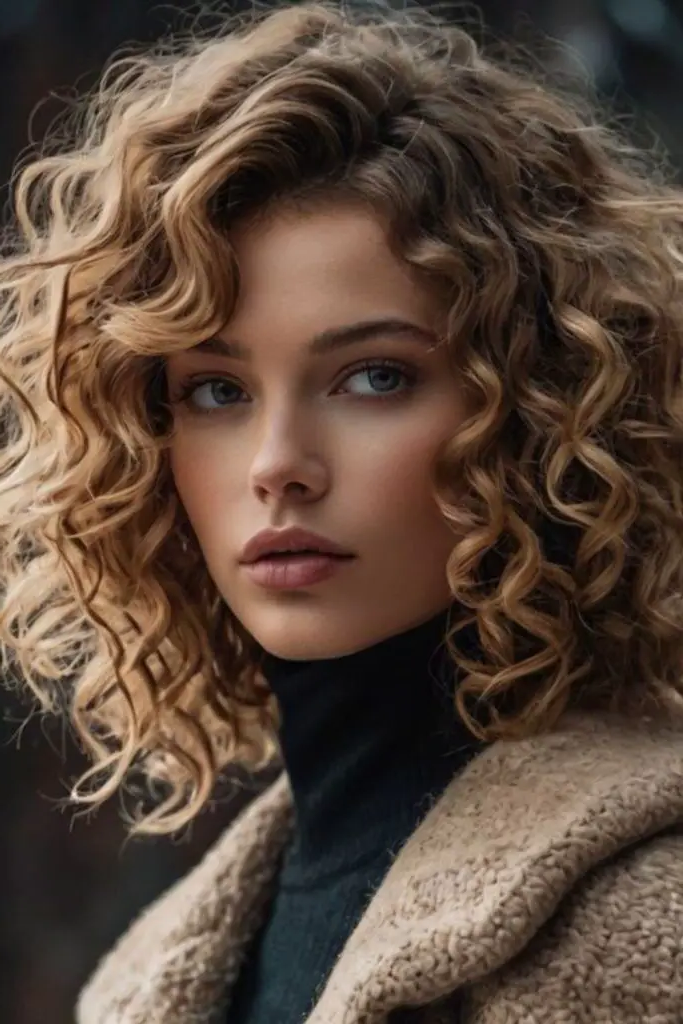 28 Best Volume Haircut for Thin Hair Ideas 29 27. High-Volume Curls With a Side Part