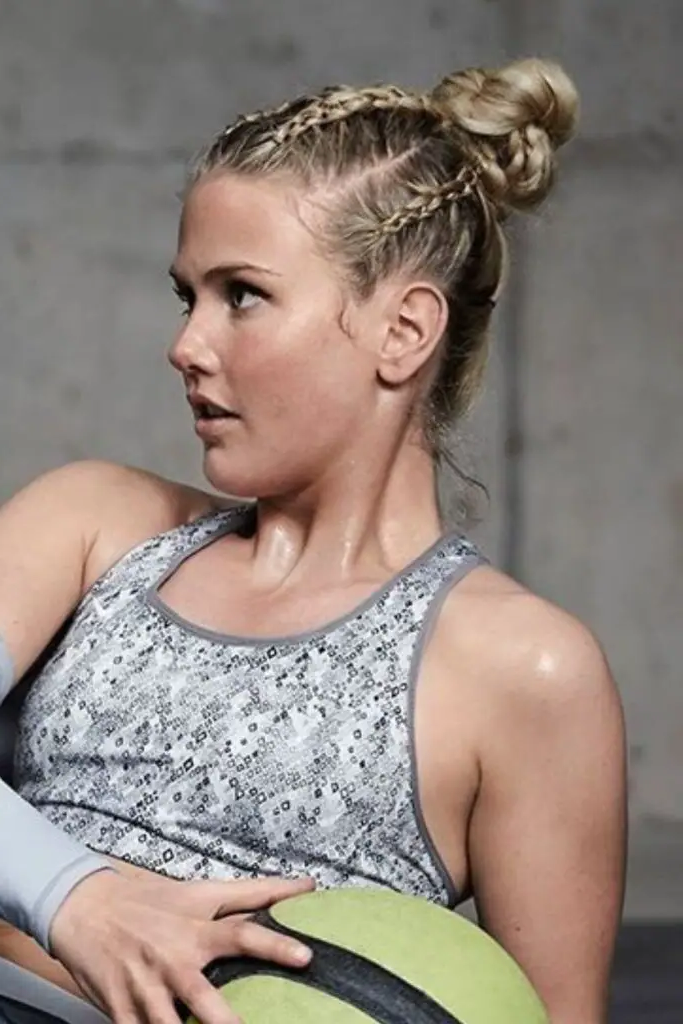 28 Elegant Softball Hairstyles 28 27. High Twisted Bun Fortress