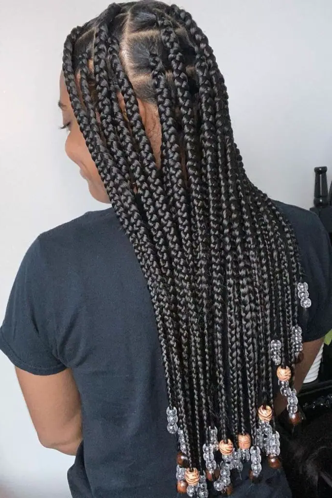 29 Cute Slick Hairstyles 29 27. Impossibly Smooth Box Braids