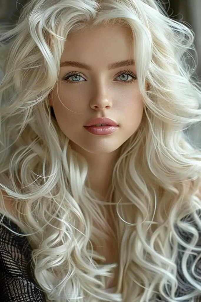 28 Beautiful Deep Wave Hairstyles 29 27. Pearl Iridescent Waves