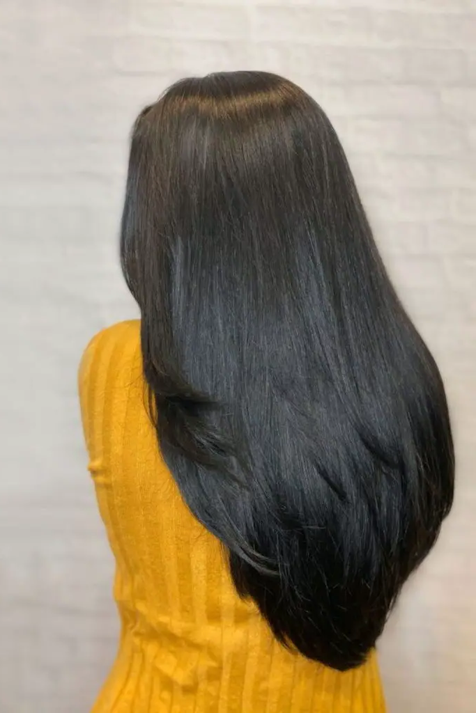 27. Sleek and Shiny Long Layers