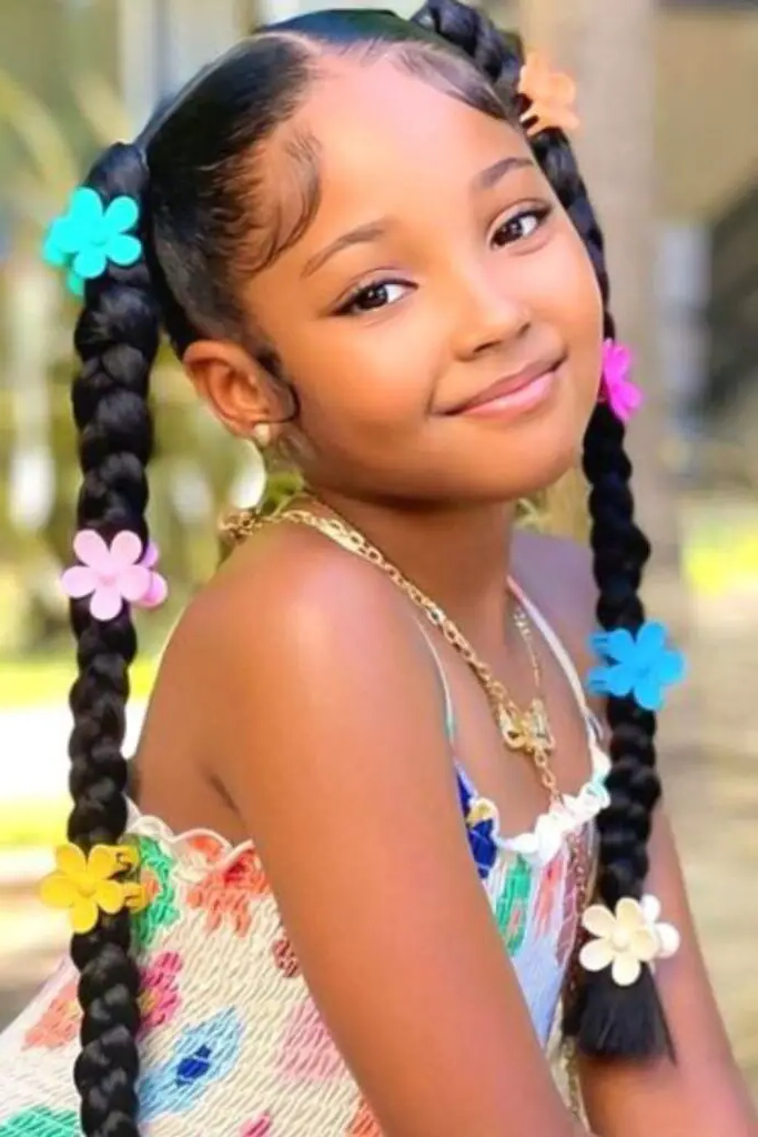 27 Cutest Toddler Beaded Hairstyles for Kids 29 27. Twinkle Star Beaded Baby Braids