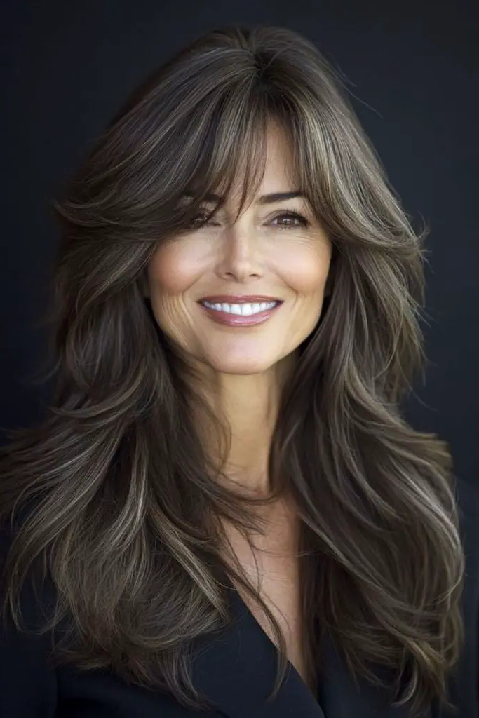 29 Wavy Layered Haircuts 28 27. Whispered Storm Locks