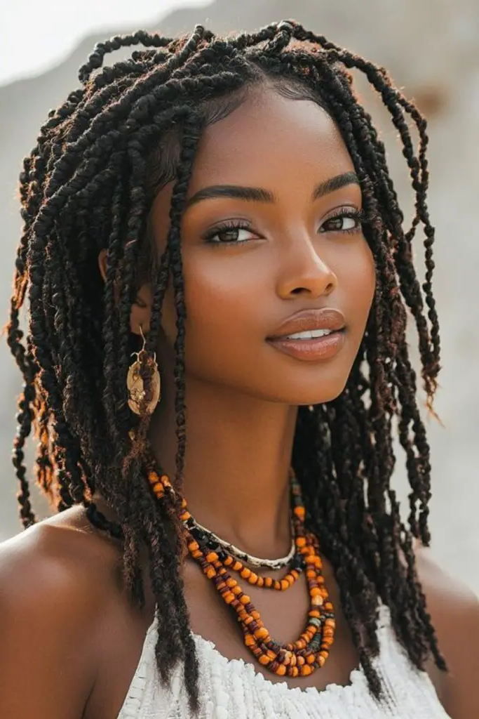 28. Feathered Locs Flow