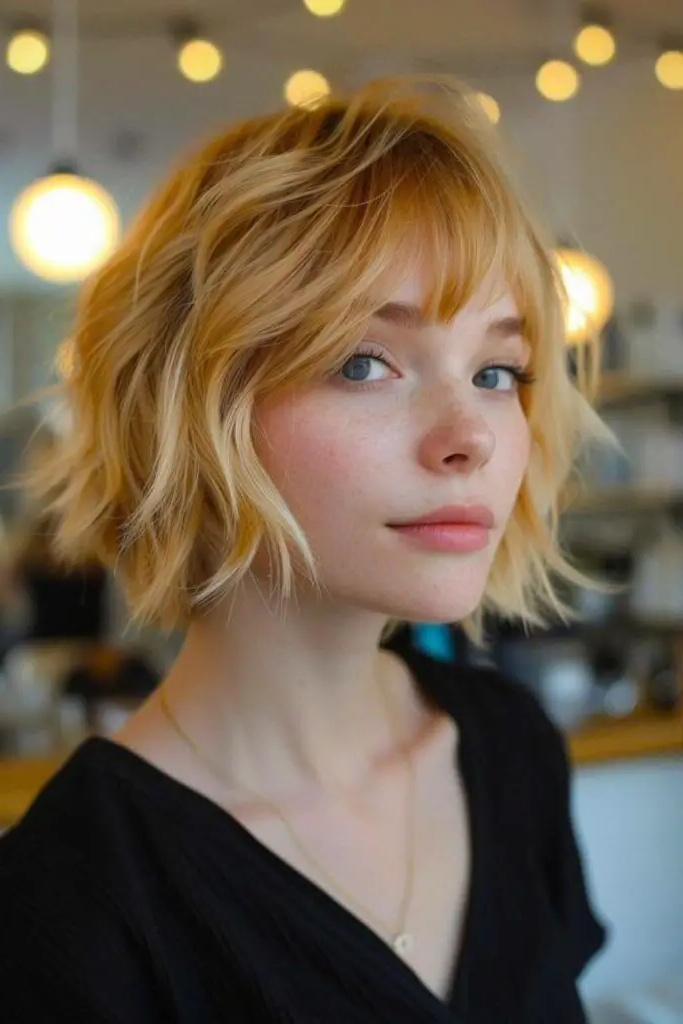 29 Gorgeous Bob Hairstyles with Bangs 30 28. Punk Rock Chop Bob