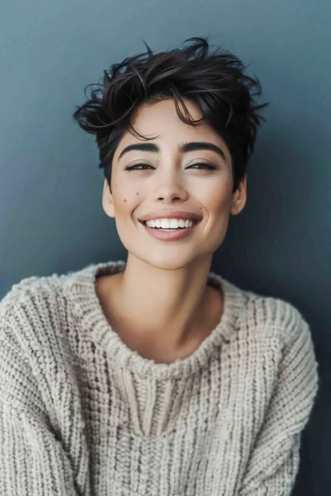 28 Super Short Pixie Cuts Inspirations 30 28. Sculpted Wave Pixie