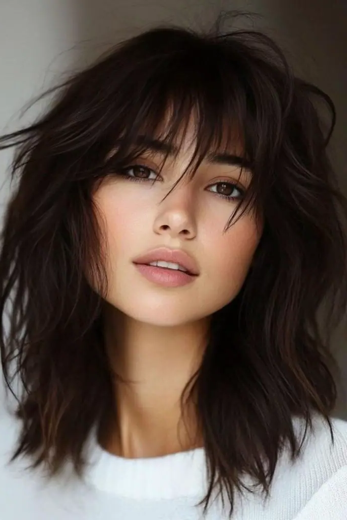 29 Stunning Butterfly Bangs Hairstyles 30 28. Tapered Butterfly Bangs: Subtle and Refined