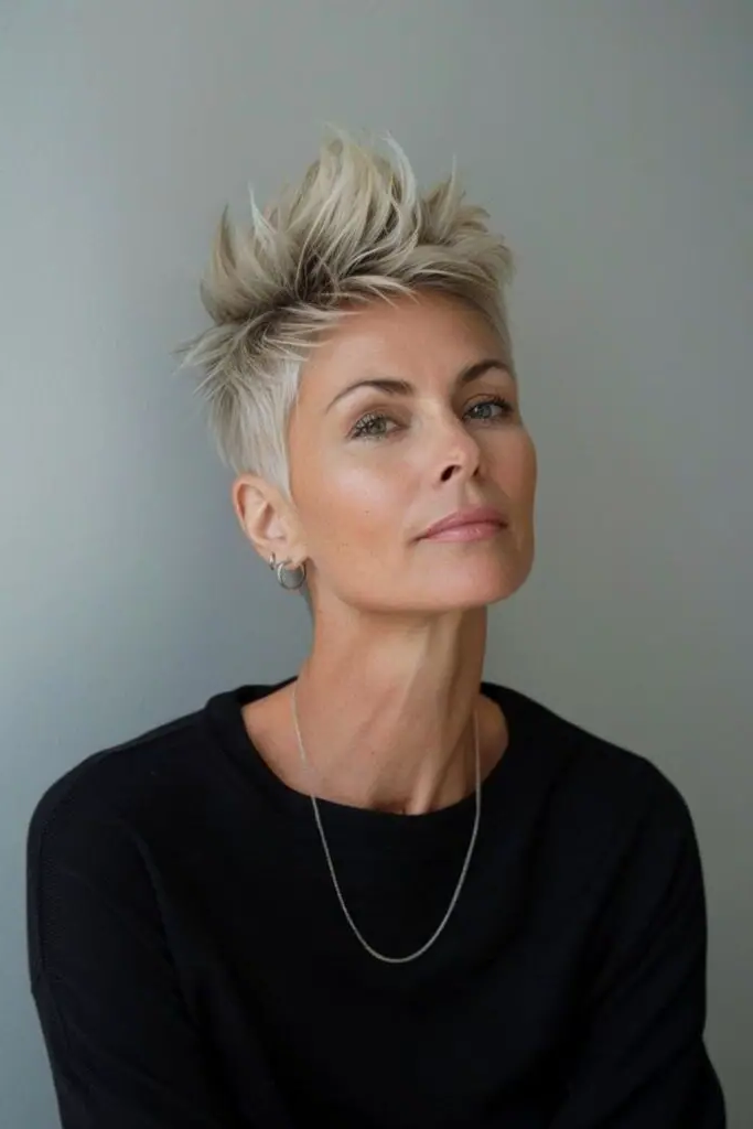 29 Best Sassy Hair Older Women Hairstyles 31 29. Fierce Faux Hawk