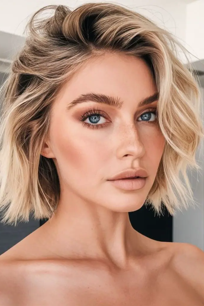 29 Messy Blonde Bob Ideas 31 29. Frosted Sunbeam Tresses