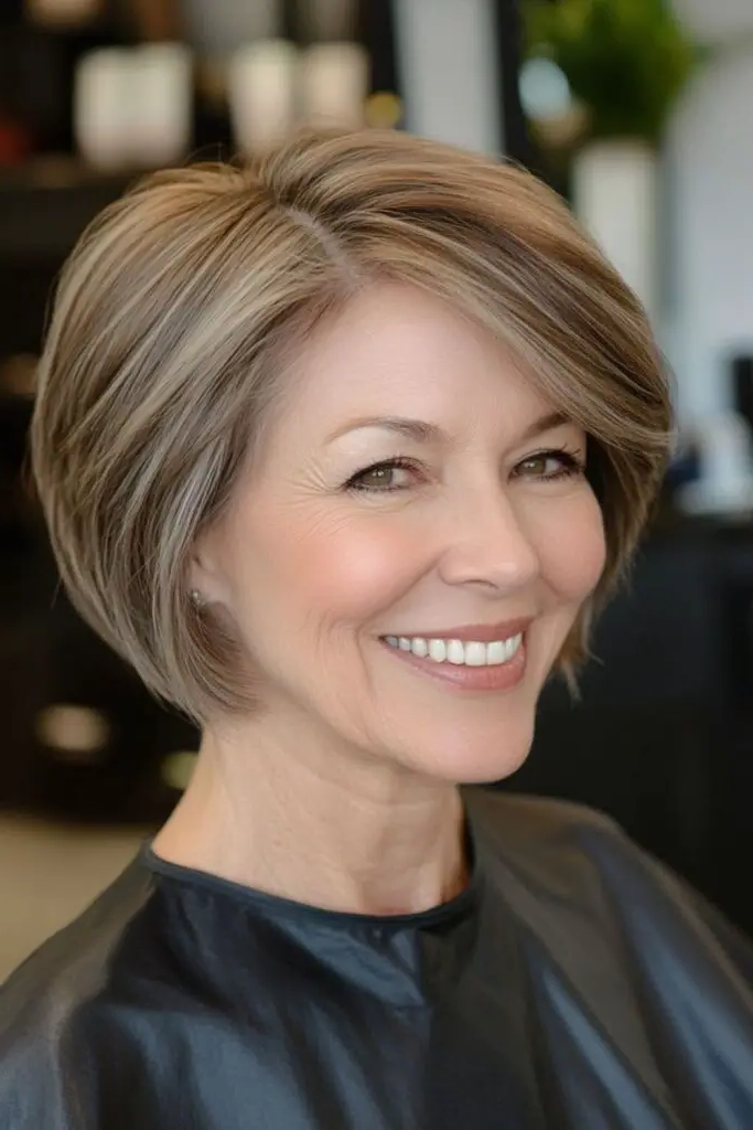 29 Best Bobs for Thin Hair Older Women Ideas 31 29. Pin-Straight Bob
