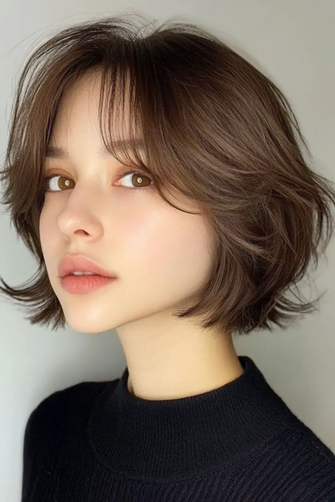 29 Gorgeous Bob Hairstyles with Bangs 31 29. Soft Mocha Blend Bob
