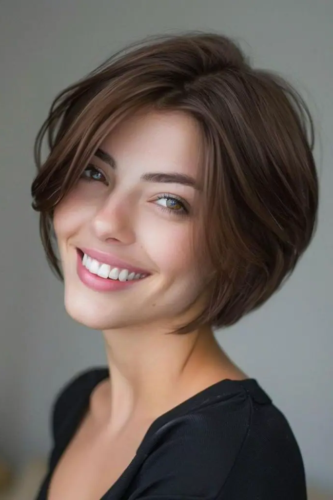 29 Short Bob for Thin Hair Ideas 31 29. Soft Undone Bob Serenity