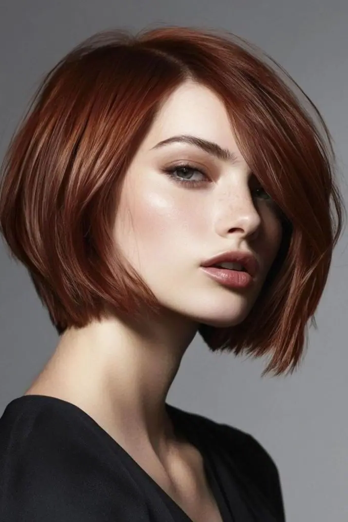29 Awesome Angled Bob Hairstyles 31 29. Wild Ember Bob