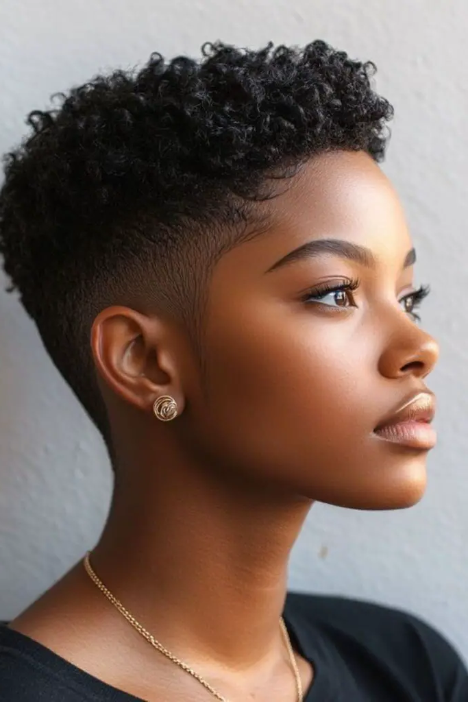 3. Curly and Wild: The Natural Afro Pixie