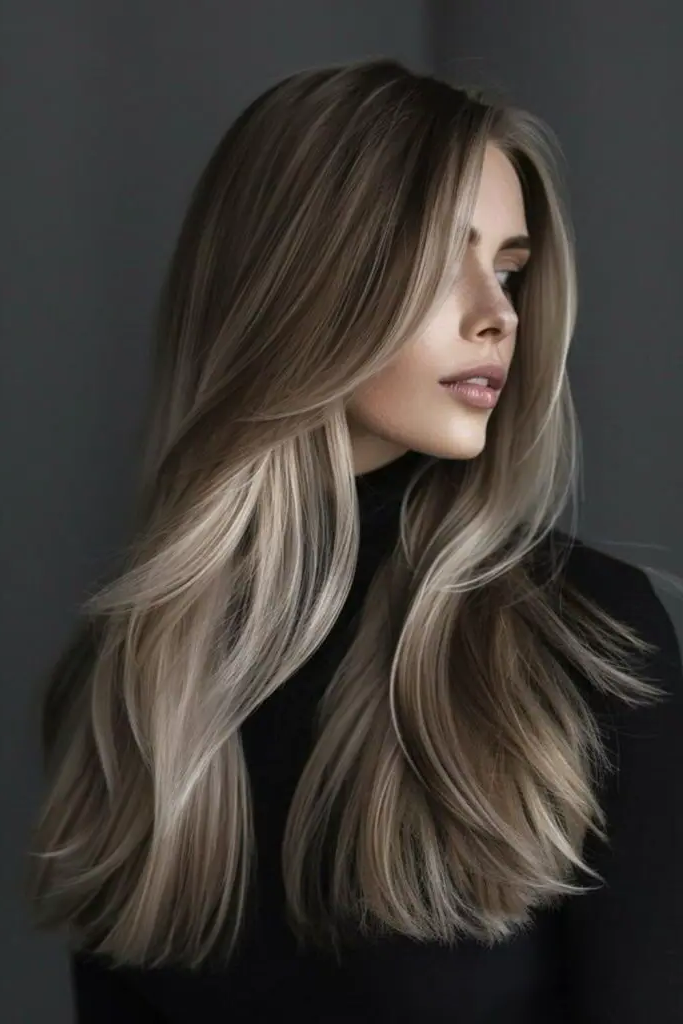 29 Grey Blonde Hair Ashy Highlights 5 3. Dusky Quartz Cascade