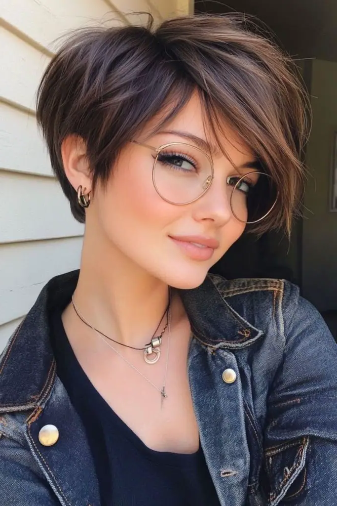 29 Gorgeous Bob Hairstyles with Bangs 5 3. Edgy Asymmetrical Bob