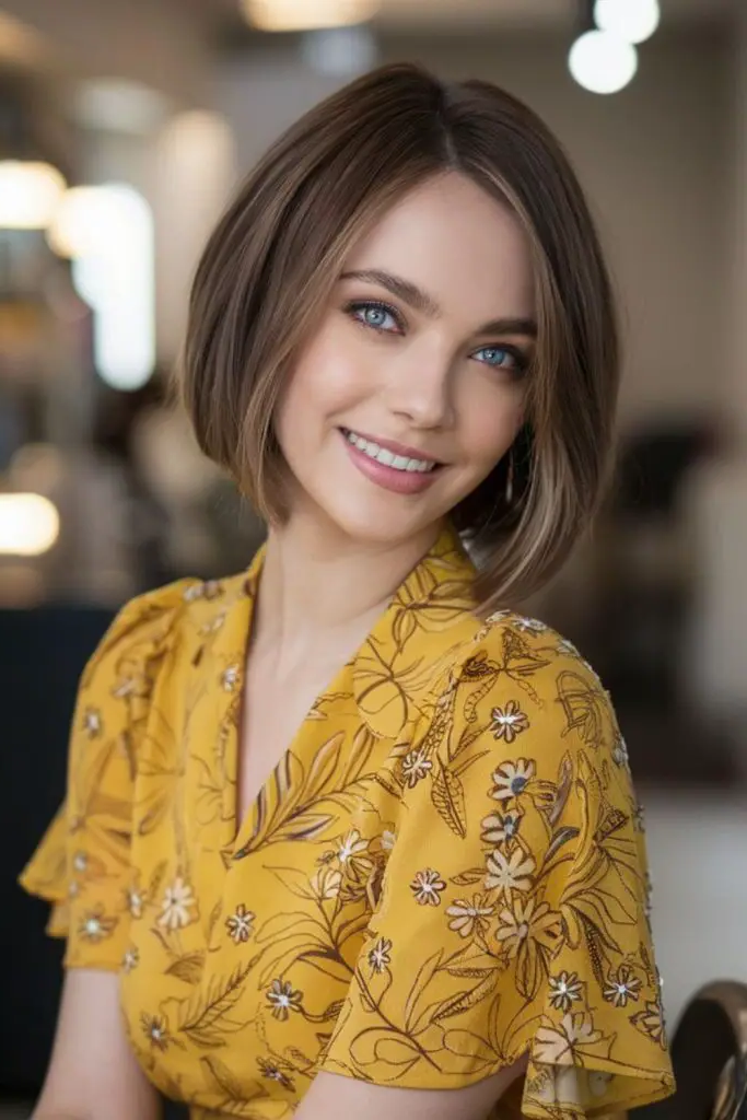 28 Trendy Spring 2025 Hair Trends 5 3. Ethereal Glass Bob