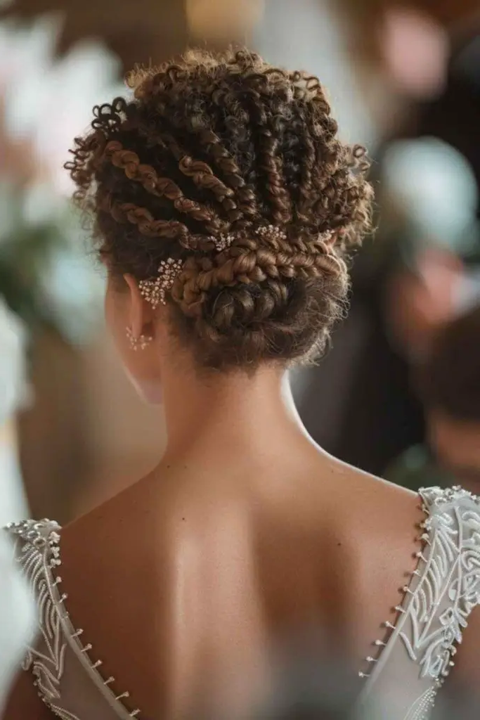 28 Stunning Bridal Locs Hairstyles 5 3. Gilded Loc Chignon
