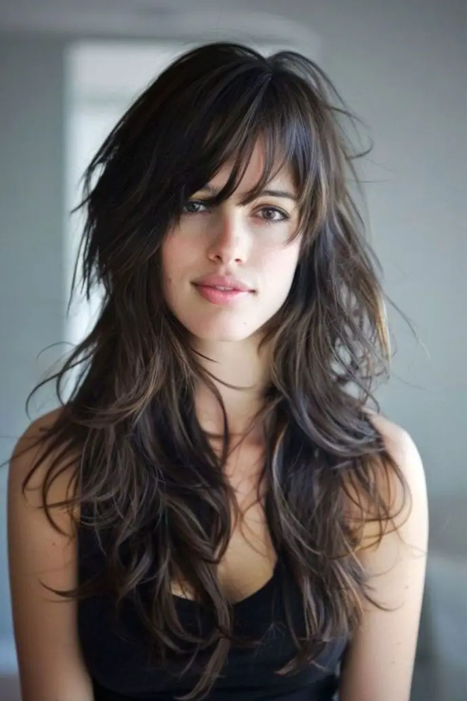 27 Shag Cut Straight Hair Ideas 5 3. Phantom Fringe