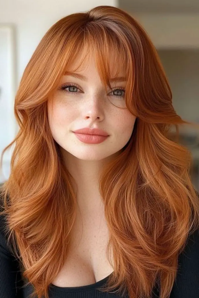 27 Great Medium Length Wavy Hairstyles 5 3. Sunset Ombre Swirls