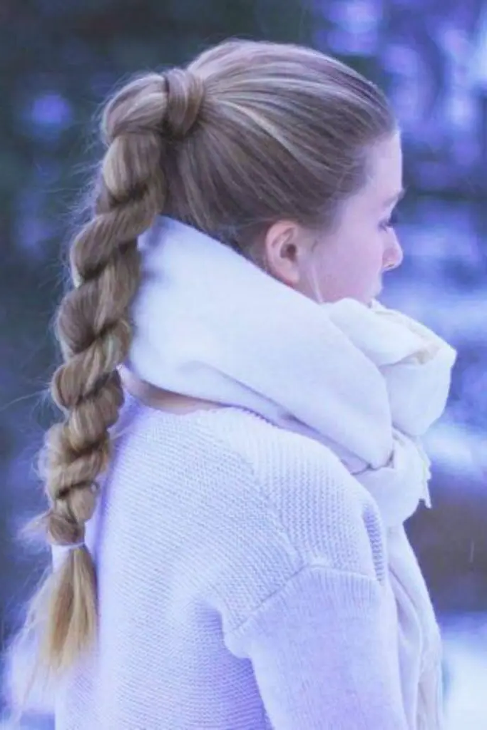 27 Best Winter Hair Braid Ideas 6 4. Arctic Rope Braid