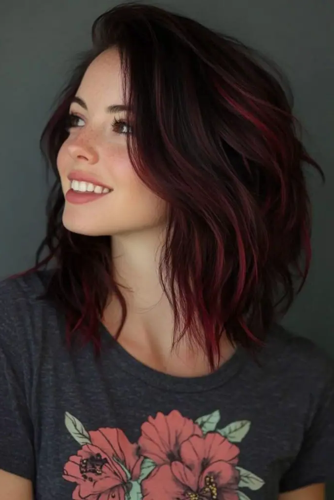 29 Dark Cherry Coke Hair Color Ideas 6 4. Black Cherry Nightfall