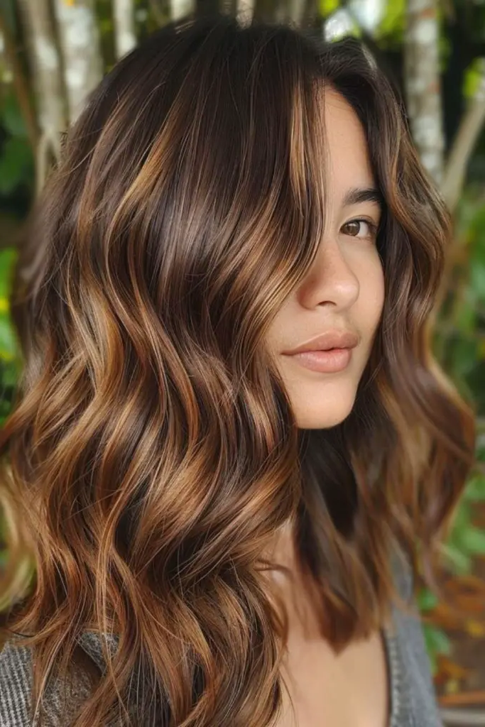 29 Stunning Summer Hair Color for Brunettes 6 4. Burnt Sugar Rush