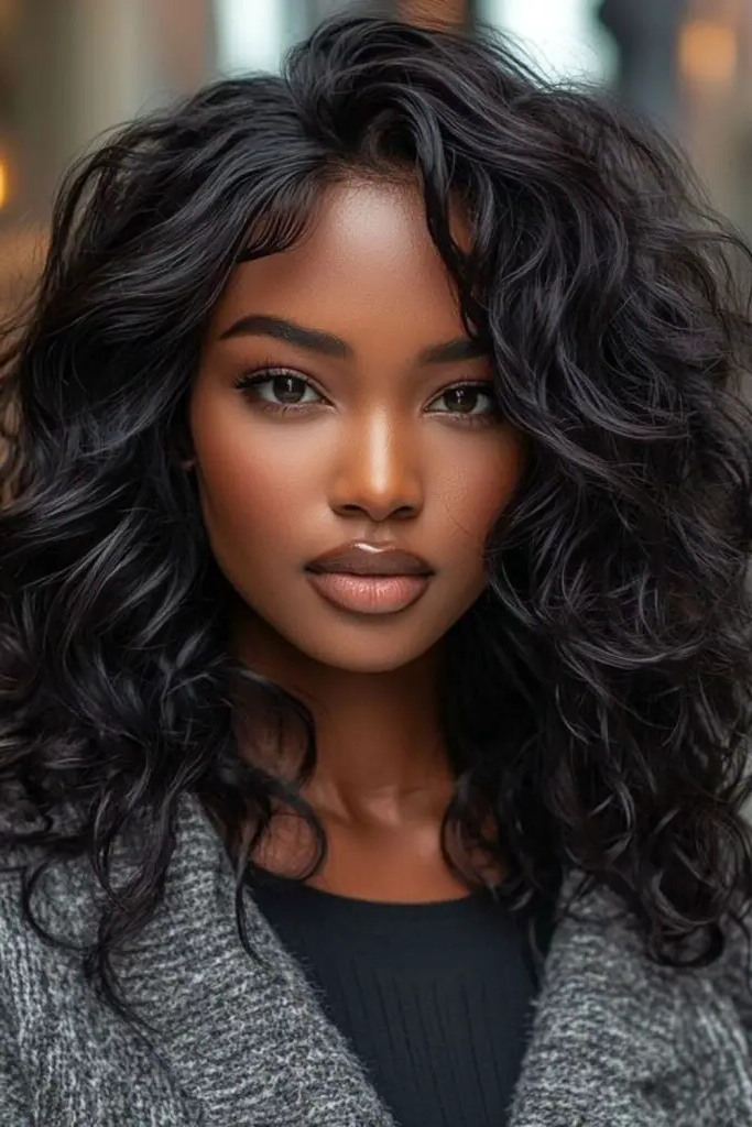 4. Curled Silk Press Magic