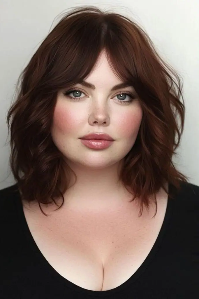 4. Enigmatic Curtain Bangs