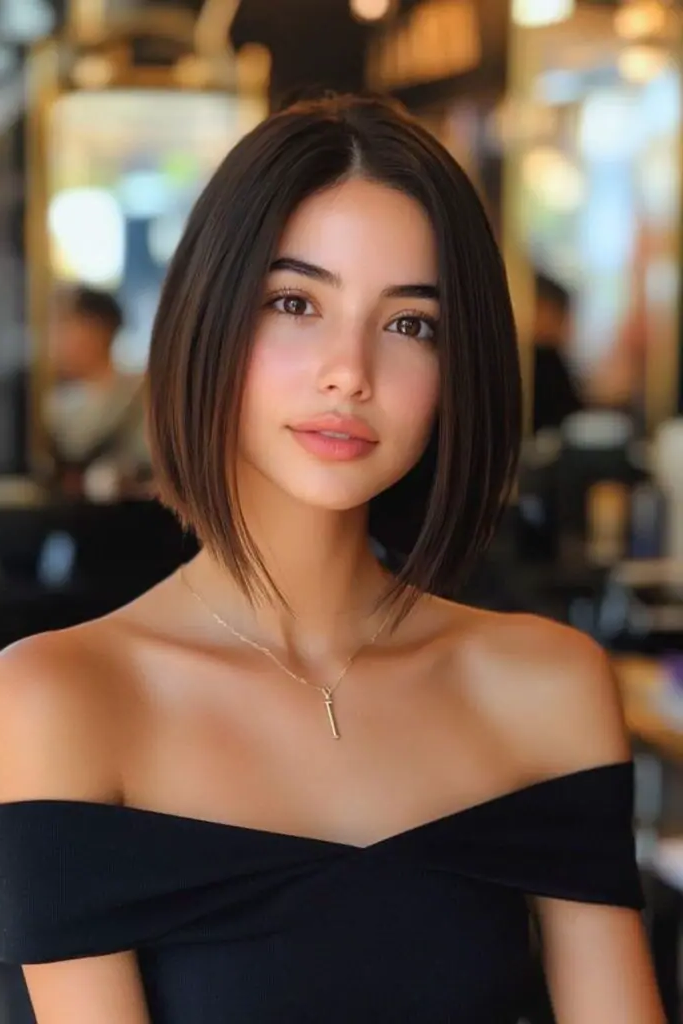 29 Awesome Angled Bob Hairstyles 6 4. Liquid Silk Bob