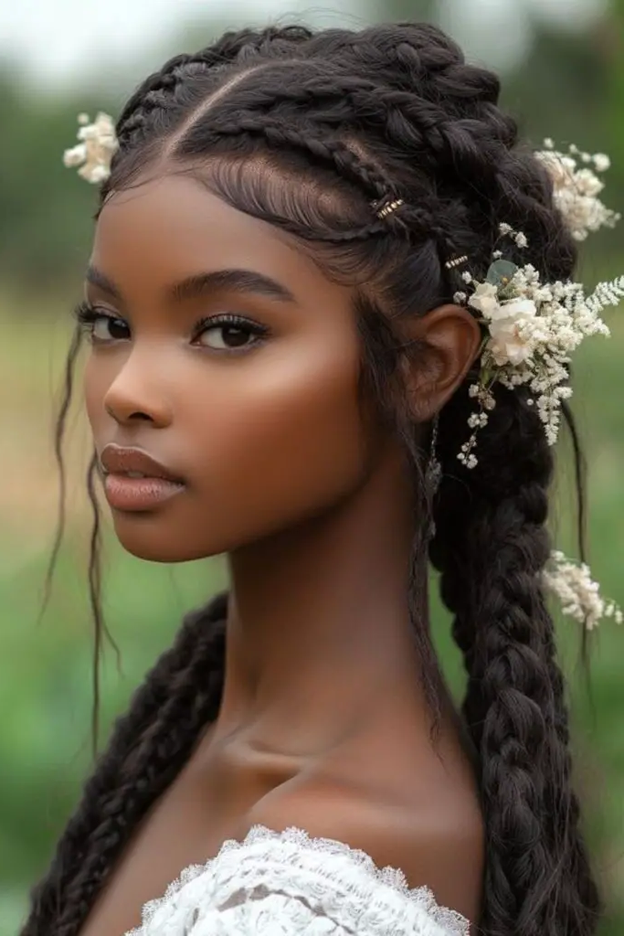 28 Stunning Bridal Locs Hairstyles 6 4. Majestic Barrel Elegance