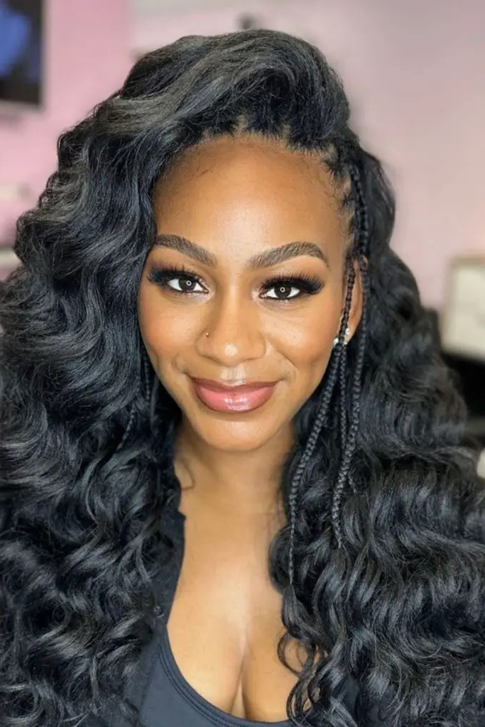 4. Side-Swept Mermaid Waves