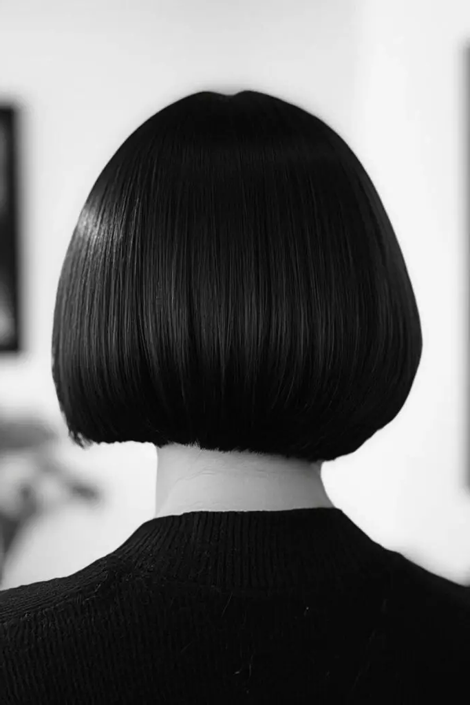 27 Gorgeous Short Hair Back View Styles 6 4. Sleek Blunt Bob