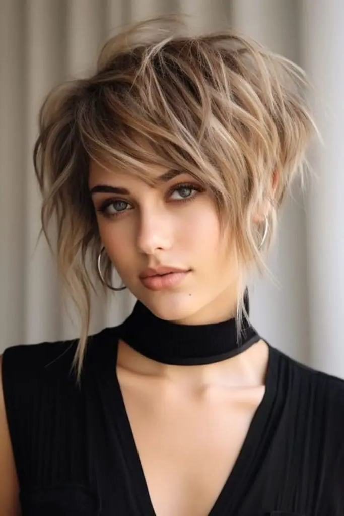 27 Trendy low cut hairstyles 6 4. Tousled Crop Charm