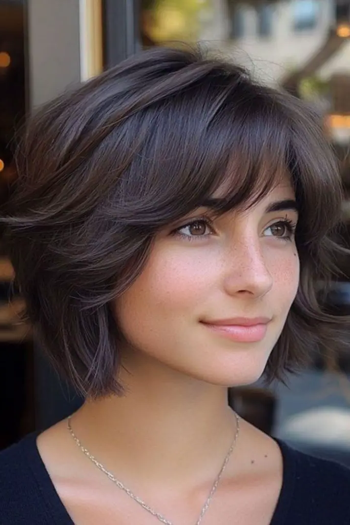 4. Tousled Edge Bob
