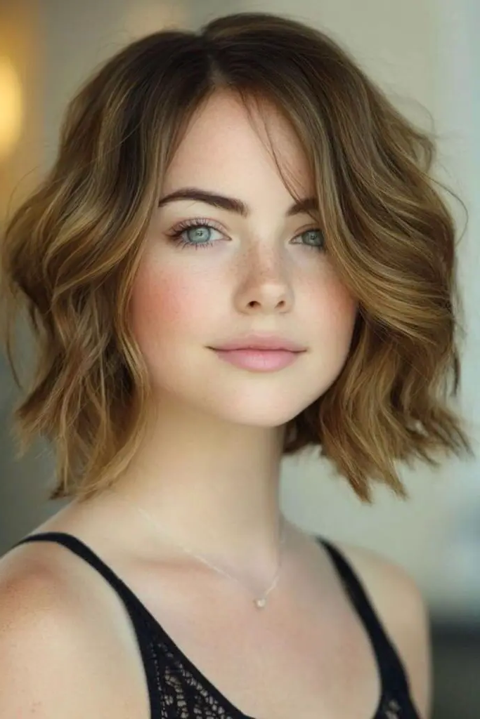 28 Best Hair for Round Face Shape Ideas 6 4. Voluminous Waves Revival