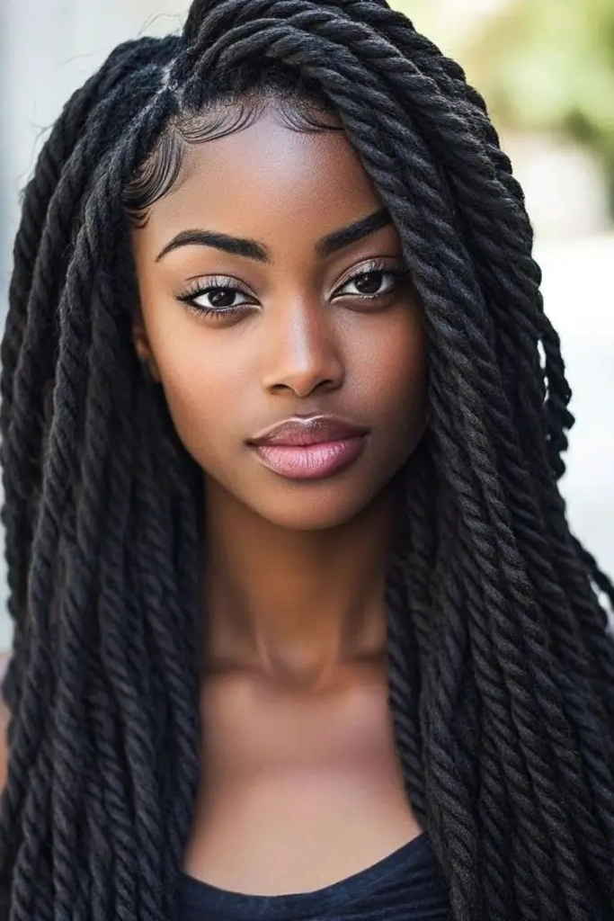 28 Great Female Loc Styles 7 5. Afrocentric Twist Locs
