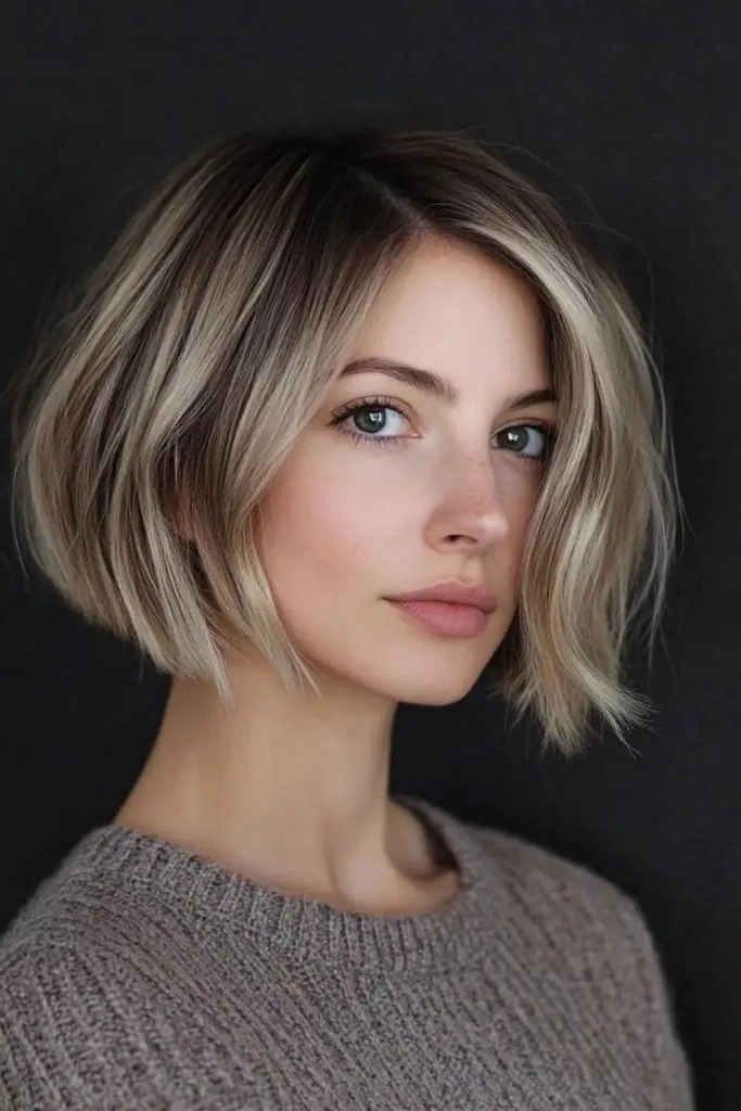 29 Awesome Angled Bob Hairstyles 7 5. Ashen Shard Bob