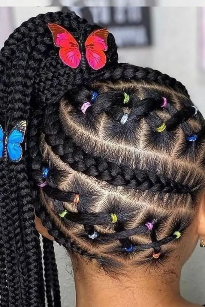 27 Cutest Toddler Beaded Hairstyles for Kids 7 5. Candy Drop Box Braids